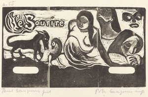 Tittelside for Le Sourire Tittel på smilet, i eller etter 1895. av Paul Gauguin