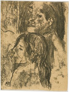 To Marquesans [recto] av Paul Gauguin