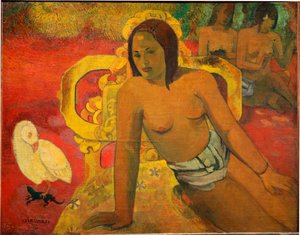 Vairumati - Kvinne på Marquises-øyene av Paul Gauguin