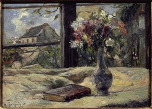 Vase med blomster - Maleri av Paul Gauguin (1848-1903), olje på lerret av Paul Gauguin