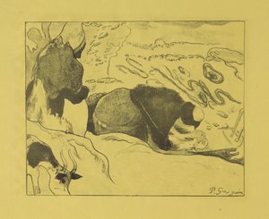 Vaskedamer, 1889 av Paul Gauguin