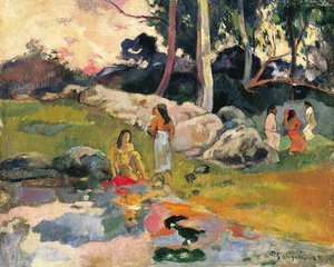 Kvinner ved elvebredden av Paul Gauguin