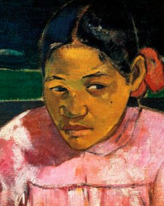 «Kvinner fra Tahiti» eller «På stranden» (detalj) av Paul Gauguin