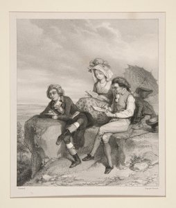 (TO KUNSTNER D av Paul Gavarni