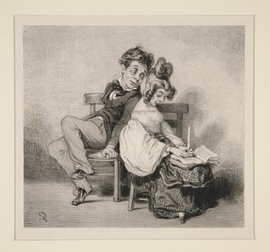 (SKILsom pleie,) av Paul Gavarni