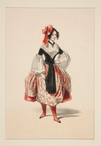 BACHELORETT. Beret (sic) de satin. av Paul Gavarni