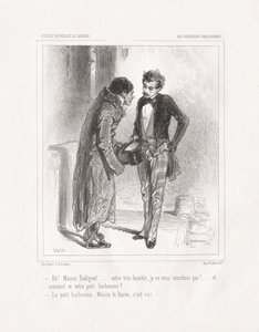Parisisk tull: Ah! Herr Radiguet av Paul Gavarni