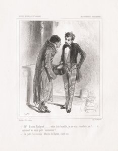 Parisisk tull: Ah! Monsieur Radiguet, 1847. av Paul Gavarni