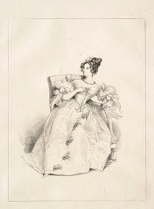 Ballkjole (Robe de bal) av Paul Gavarni