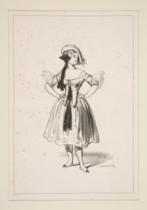 CHEVRIERE. Filthatt. av Paul Gavarni