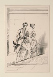 HOVDRAKT 1837 av Paul Gavarni