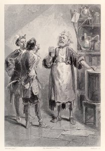 Gulliver kommer inn i et rom i det store akademiet i Lagado fylt med en frastøtende lukt, fra den franske utgaven av Gullivers Travels av Jonathan Swift