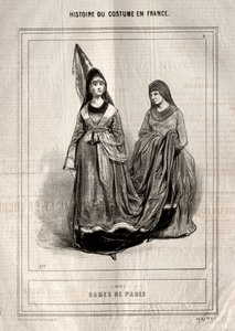 History of Costume in France: Ladies of Paris, 1843. av Paul Gavarni