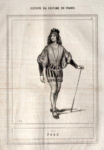 Historie om kostyme i Frankrike: Side av Paul Gavarni