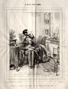 Livet til en ung mann, 1842. av Paul Gavarni