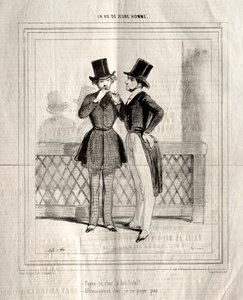 Livet til en ung mann, 1842. av Paul Gavarni