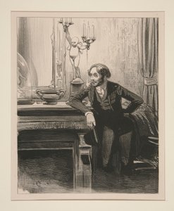 Jenta i huset synger (d av Paul Gavarni