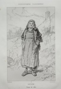 melkepike av Paul Gavarni
