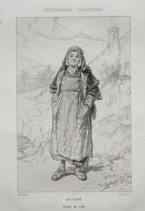 melkepike av Paul Gavarni