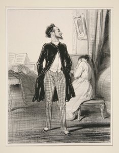 Sangermannen. av Paul Gavarni