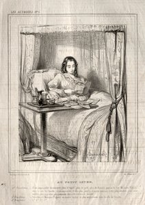 Skuespillerinnene: Ved den lille soloppgangen..., 1843. av Paul Gavarni