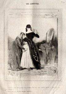 The Lorettes, 1842. av Paul Gavarni