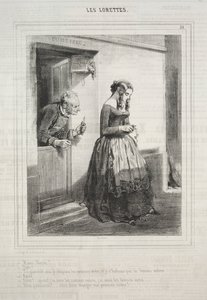 The Lorettes, 1842. av Paul Gavarni