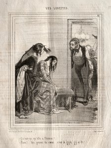 The Lorettes, 1842. av Paul Gavarni