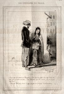 Studentene i Paris, 1842. av Paul Gavarni