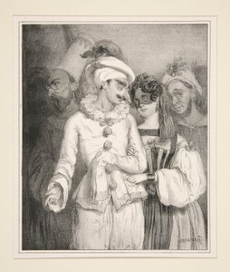 MASKERADE, d av Paul Gavarni