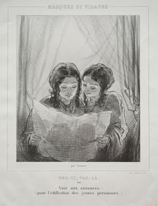 Masker og ansikter. av Paul Gavarni