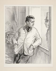 Monsieur de Montmorency? Vær så god... Det har vi ikke her. av Paul Gavarni