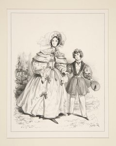 MORGENNEGLISJÉ. 1835. av Paul Gavarni