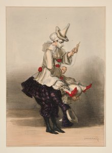 PAILLASSE OG PIERROT av Paul Gavarni