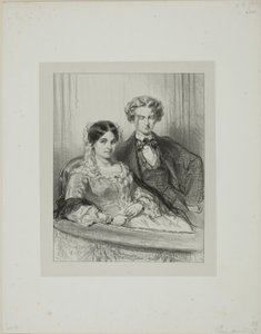 Her og der: Phèdre på Théâtre-Francais... av Paul Gavarni