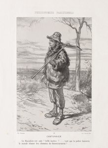 Parsisk fysiognomi: Street Sweeper . av Paul Gavarni