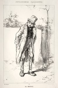 Physionomies Parisienne: Au Marais, 1869. av Paul Gavarni