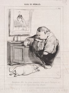 Baksiden av medaljer, 1842. av Paul Gavarni