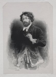 Selvportrett av Paul Gavarni