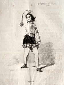 Minner om Bal Chicard: Pistol, 1843. av Paul Gavarni