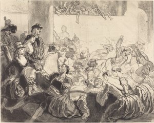 Maskeballen av Paul Gavarni