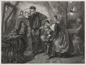 Arbeiderens bursdag. av Paul Gavarni