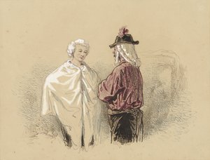 To menn snakker av Paul Gavarni