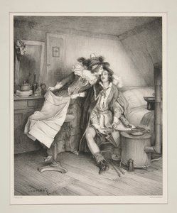 EN KARNEVALMIDDAG, - EN SUPER ETTER PÅ MASKERADE. av Paul Gavarni
