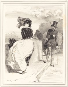 "En av de pudibone-gruvene" av Paul Gavarni