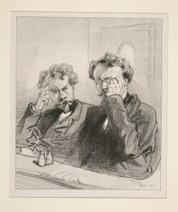 Her er Savinien mellom m av Paul Gavarni