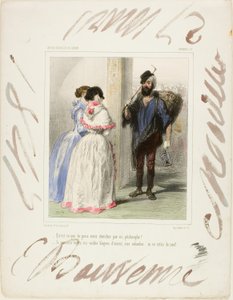 "Hva leter du etter her, filosof?" av Paul Gavarni