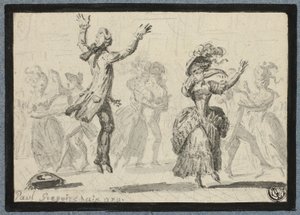 Damer og herrer danser av Paul Gregoire