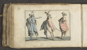 Tre skuespillere med lange frakker A Newes Reiss Booklet for the Young (serietittel)