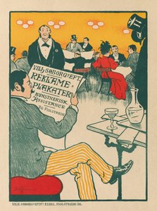 Mestere av plakaten: Plakat for utstilling av kunstneriske plakater av Wilhelm Söborg av Paul Gustav Fischer (Danish
